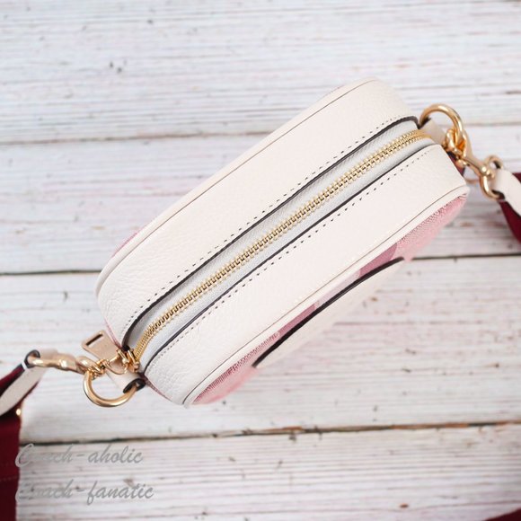 NWT Coach C7978 Mini Dempsey Camera Bag In Signature Jacquard With Coach Patch - Picture 8 of 12